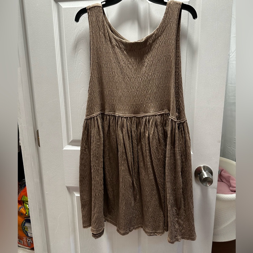 Free people beach “I’m still obsessed mini dress” in Caribou size medium